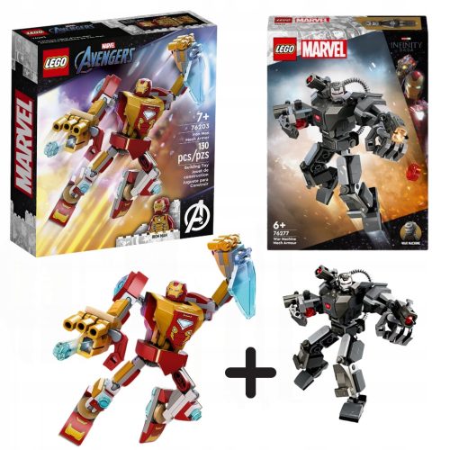  LEGO Super Heroes 76203000 LEGO MARVEL AVENGERS 76203 ARMATURA MECCANICA + LEGO Super Heroes 76277 Macchina da guerra Armatura mech