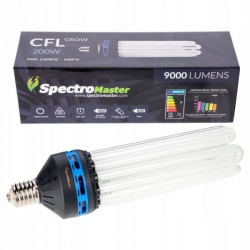  Lampadina CFL Spectromaster da 200 W per piante in crescita