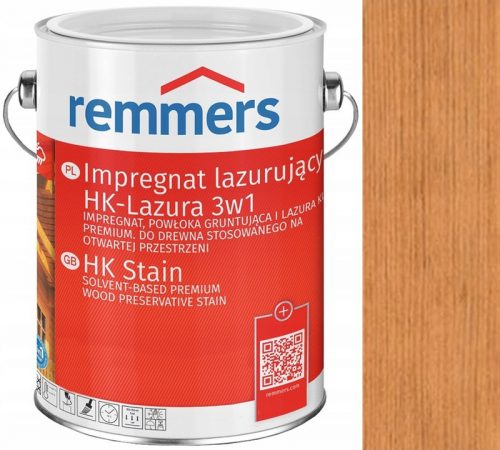 Remmers HK-Lazura 3in1 impregnante per vetri Pino/Larice 5 l