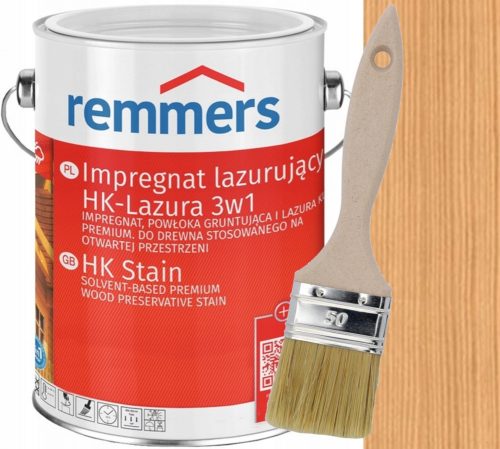 REMMERS HK-LASUR COLORANTE PER FACCIATE 5L, TRASPARENTE