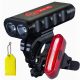  Retoo S103 illuminazione per bicicletta batteria 1800 lm + illuminazione per bicicletta EX3MLY 096 batteria 200 lm