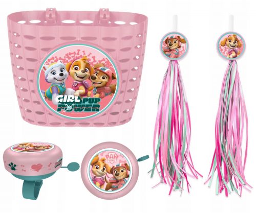  CESTO BICI PAW PATROL, ROSA