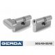 Inserto serratura GERDA LOCK23 50G/40+50/40 SATINATO