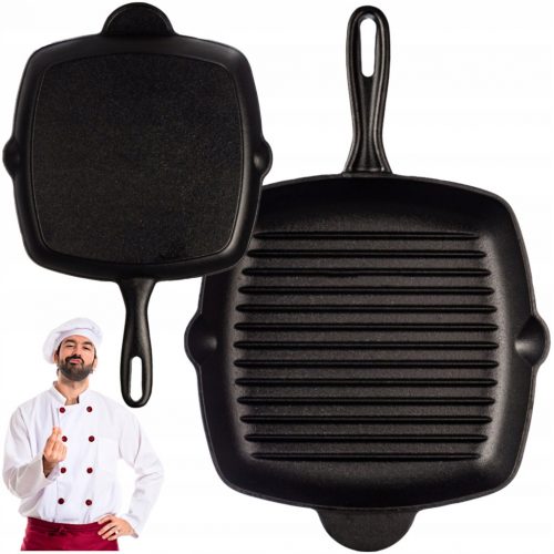  Padella tradizionale Zilner, GRILL PAN, 27 cm, ghisa