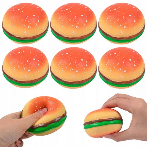  HAMBURGER IN SCHIUMA SQUISHY SENSORIALE ANTISTRESS PRANK COLOR