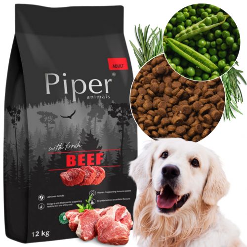  Piper cibo secco manzo 12 kg