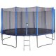 Trampolino con rete e scaletta Spartan 460 cm