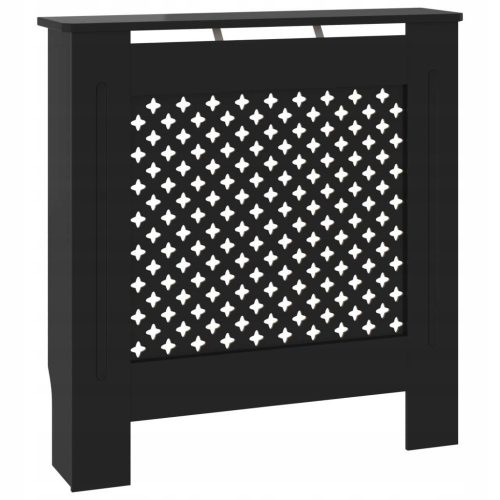 Copertura per radiatore, pannello in MDF, 78 x 81,5 cm, nero