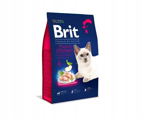  BRIT STERILIZED cibo secco per gatti Pollo 8kg