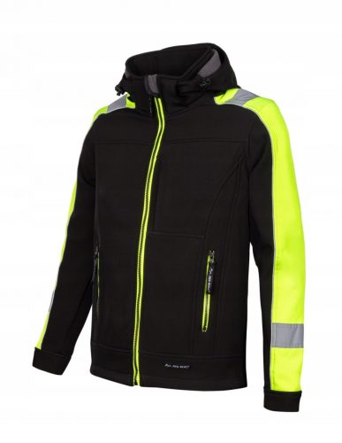 Giacca da lavoro SOFTSHELL FLESSIBILE Giacca impermeabile V-STORM con cappuccio