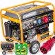 Generatore di corrente trifase portatile Powermat 7500 W benzina