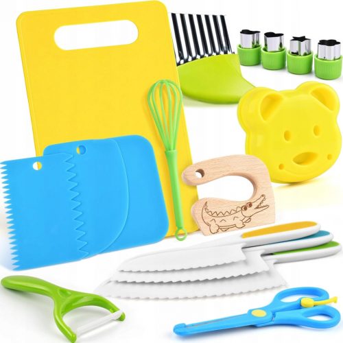  SET COLTELLI DA CUCINA 5 PEZZI PER BAMBINI