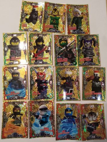  LEGO NINJAGO CARD Serie 3 edizione limitata 15 carte diverse, fantastico set