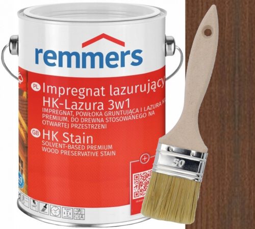  Remmers HK-Lazura 3in1 Impregnante per vetri noce 5 l