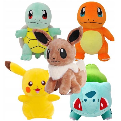  PELUCHE MASCOTTE POKEMON PIKACHU 25 cm SET DA 5 PZ