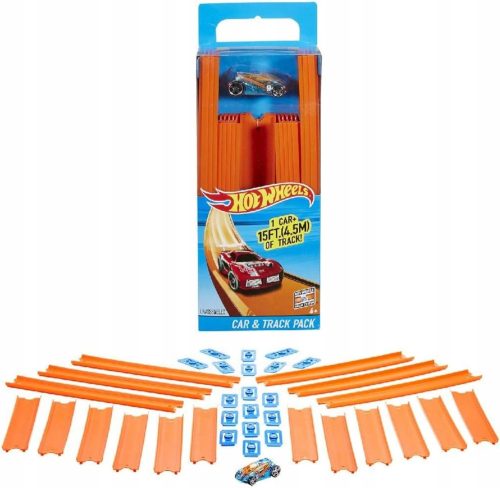  Pista Mattel Hot Wheels Track Builder con un'auto