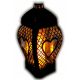  lanterna candela Glamour Heart Openwork nero 29 cm