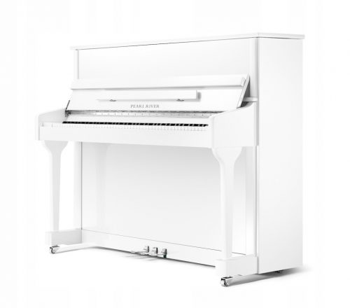  Pianoforte acustico Pearl River Progress 118 EU bianco lucido + cromato