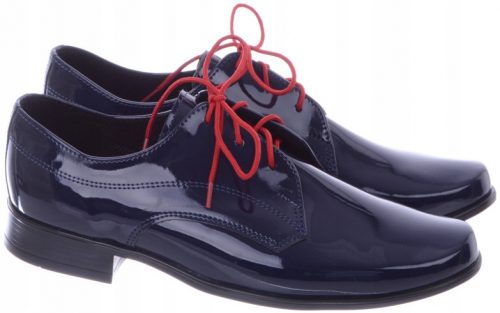  Scarpe eleganti da comunione da bambino, da cerimonia blu navy 28