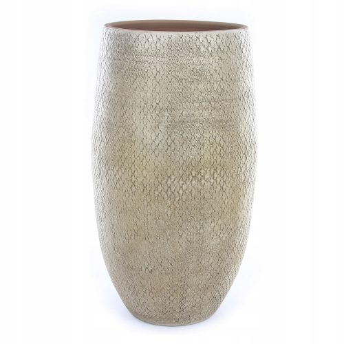  Vaso da fiori Edelman 39 cm x 39 x 72 cm ceramica crema