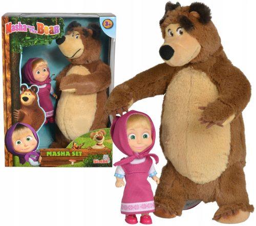  Bambola Masha e Simba l'Orso 28 cm