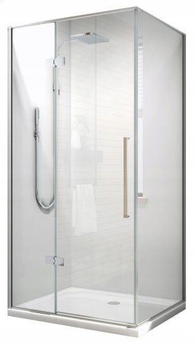 Cabina doccia Armazi Midas Lessi con ante battenti 100 x 80 cm