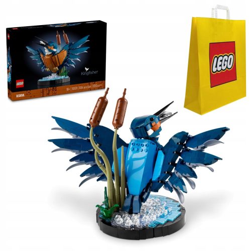  LEGO ICONS 10331 Kingfisher + LEGO 6315792 SACCHETTO DI CARTA VP MEDIO M 34X41X10 TE