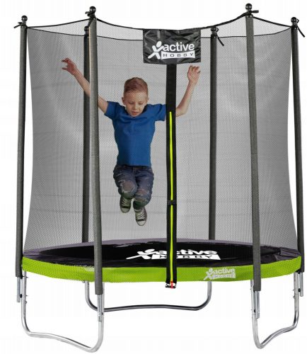 Trampolino con rete Active Hobby, 183 cm, con palla