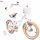  Sun Baby Flower Bike 14" Beige, Bianco