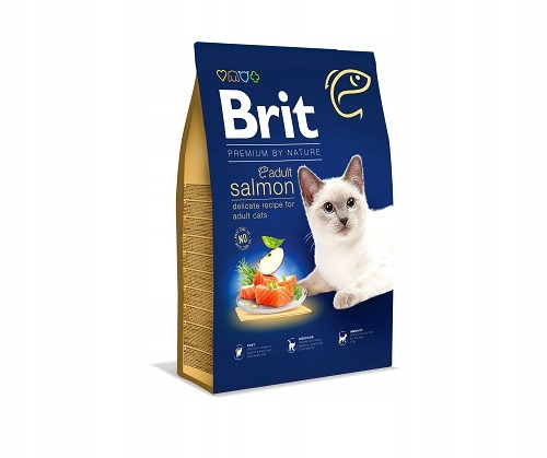  BRIT Dry Premium Alimento per adulti con salmone 8kg