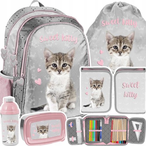  ZAINO SCUOLA PER BAMBINA SWEET CAT + 4 altri prodotti