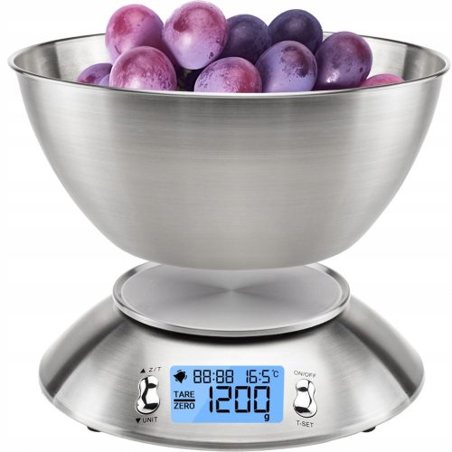  Bilancia da cucina LTC WG117 BILANCIA DA CUCINA DI PRECISIONE CON CIOTOLA argento/grigio 5 kg