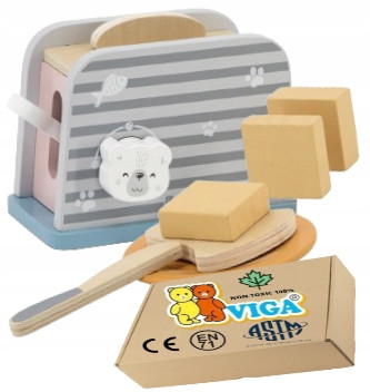  VIGA WOODEN TOAster giocattoli educativi in legno per la scuola dell'infanzia