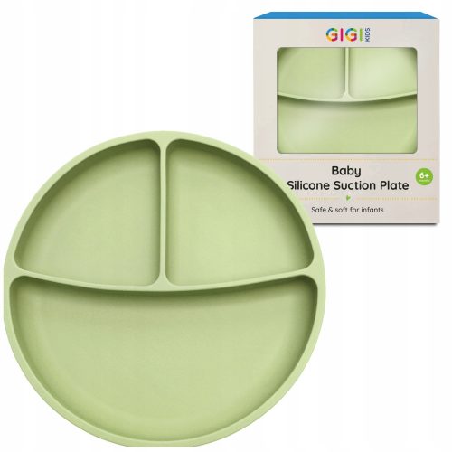  Piatto Gigi Kids, silicone verde