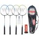 Set di racchette con volano WISH Racket Racchetta da badminton