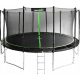 TRAMPOLINO SPORTIVO DA GIARDINO CON RETE 16ft + SCALA