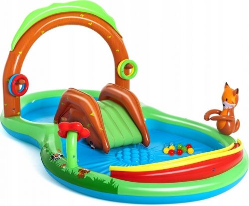 PARCO GIOCHI, PISCINA GONFIABILE CON SCIVOLO + PALLINE