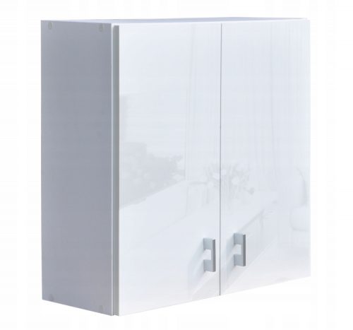 Mobile da bagno sospeso Amos Furniture, bianco lucido, 60x23,9x60 cm