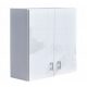 Mobile da bagno sospeso Amos Furniture, bianco lucido, 60x23,9x60 cm