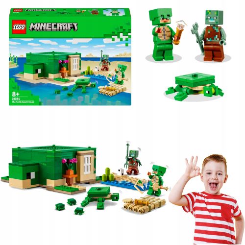  LEGO MINECRAFT TURTLE BEACH HOUSE GUERRIERO SOLDATO DROWN