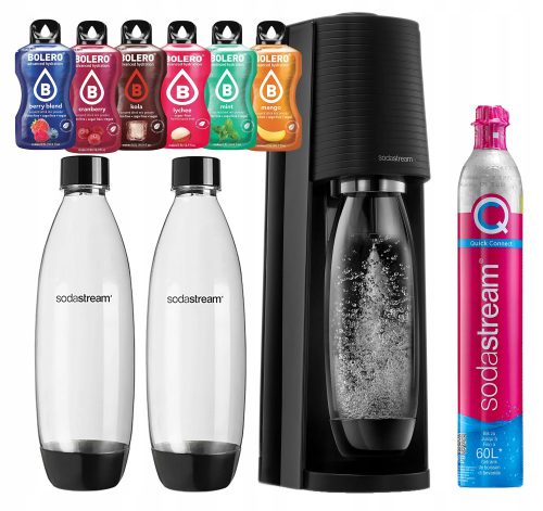  SODASTREAM TERRA carbonatore SIFONE PER ACQUA GASSATA FUSE bottiglie + baller