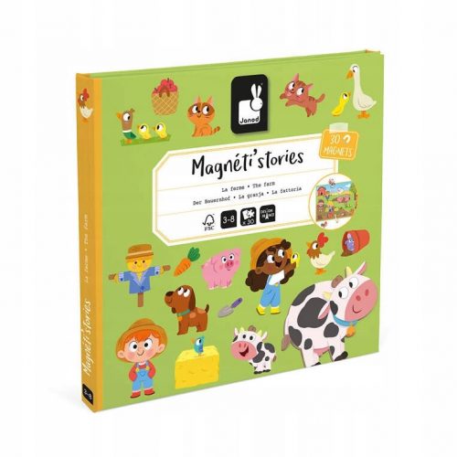  Magneti'stories 3+ puzzle magnetico fattoria JANOD