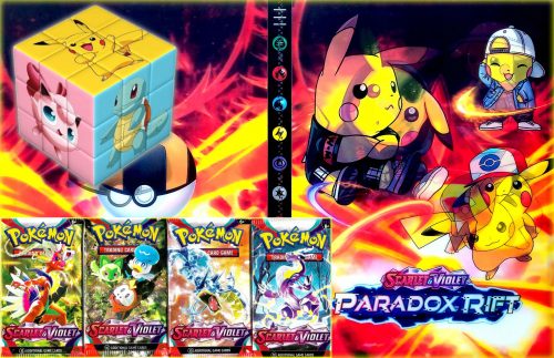  SET CARTE POKEMON ORIGINALI + 120 CARTE + ALBUM + PORTACHIAVI + DADI + POKEBALL