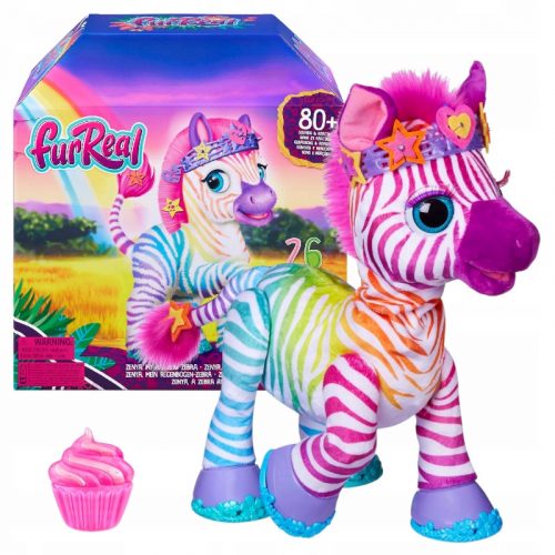  FurReal Zenya My Rainbow Zebra Toy, giocattoli interattivi per animali domestici per bambini di 4 anni