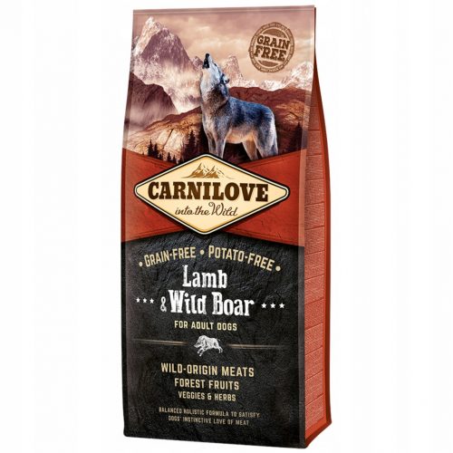  Carnilove Cinghiale con Agnello cibo secco per cani 12 kg