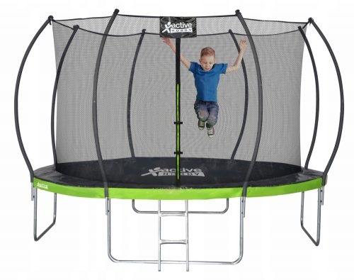 Trampolino con rete Active Hobby 374 cm con palla