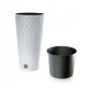  Vaso da fiori Prosperplast 25 cm x 25 x 47,6 cm diametro 25 cm plastica bianca