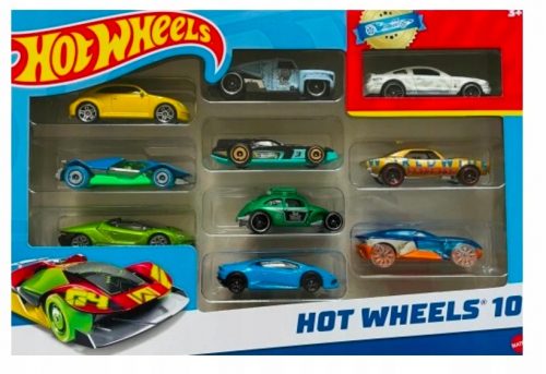  HOT WHEELS 10PAK Set di veicoli per macchinine 10 pezzi 54886