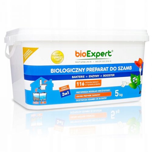  BATTERI per fosse settiche BIOEXPERT per impianti di depurazione Preparato 3 in 1 per ODORI 5Kg