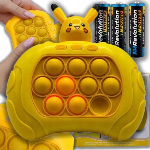  GIOCO POP IT POPIT PIKACHU GIOCO ARCADE ELETTRICO + 3 BATTERIE IN OMAGGIO